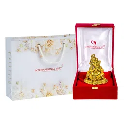 INTERNATIONAL GIFT Shehanais Ganesh Idol With Beautiful Red Velvet Box-image-52