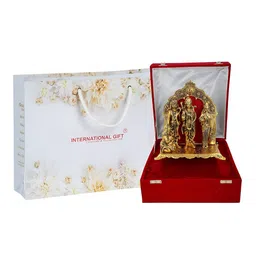 INTERNATIONAL GIFT Gold Silver-Plated Ram Darbar Idol-picture-11