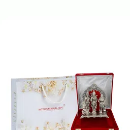 INTERNATIONAL GIFT Silver-Plated Ram Darbar God Idol Statue Home Gift Sets-image-14
