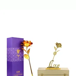 INTERNATIONAL GIFT Red Rose Flower With Love Stand-image-86
