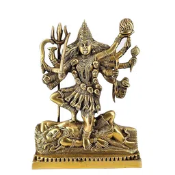 WHITEWHALE Brown Maa Kali Idol Showpiece-image-20