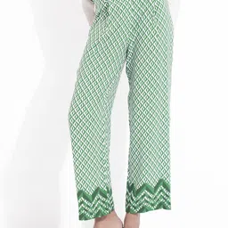 RAREISM Women Printed Straight Fit High-Rise Trousers-image-30