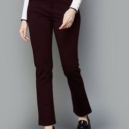 Xpose Women Comfort Straight Fit High-Rise Trousers-picture-19