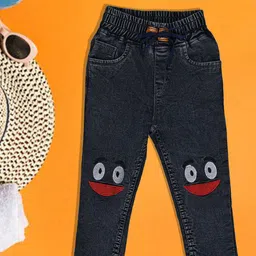 A-Okay Girls Slim Fit Applique Mid-Rise Cotton Jeans-picture-27
