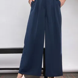 SASSAFRAS Women Flared High-Rise Parallel Trousers-picture-27