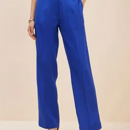 antheaa elit Antheaan Elit Smart Women Tapered Fit High-Rise Cigarette Trousers image 1