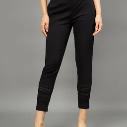 THE PAJAMA FACTORY Women Relaxed High-Rise Trousers-image-97
