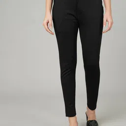 FITHUB Women Sharp Slim Fit High-Rise Formal Trousers-picture-31