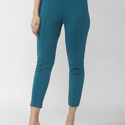 Van Heusen Woman Women Blue Pleated Trousers-picture-39