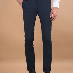 Canary London Men Smart Slim Fit Wrinkle Free Trousers-picture-21