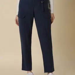 Allen Solly Woman Mid-Rise Cropped Trousers-picture-31