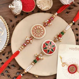 Voylla Men Set Of 2 Embellished Rakhi-picture-20