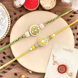 Voylla Men Set Of 2 Traditional Inspired Thread Rakhis-picture-34