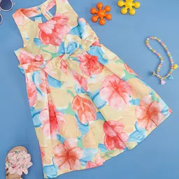 Pantaloons Junior Girls Floral Printed A-Line Dress-image-27