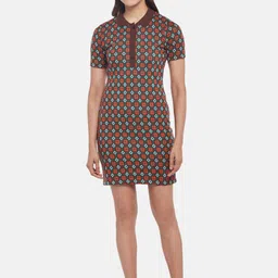 People Women Cotton Printed T-shirt Dress-picture-24