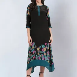 First Resort by Ramola Bachchan Floral Printed A-Line Dress-image-95