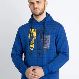 Status Quo Graphic Printed Hooded Cotton Sweatshirt image 1