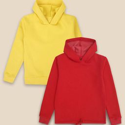 Kids Ville Girls Pack of 2 Hooded Sweatshirt-picture-26