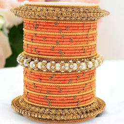 leshya Set Of 31 Brass-Plated Stone-Studded Bangles-picture-39