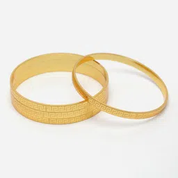 Aazeen Set Of 4 Gold-Plated Bangles-image-2