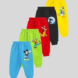 KUCHIPOO Infants Pack Of 5 Printed Regular Fit Joggers-picture-31