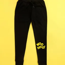 NUSYL Kids Black Printed Joggers-picture-31