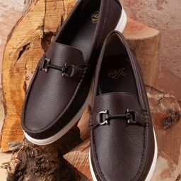 ID Men Textured Casual Loafers-picture-10