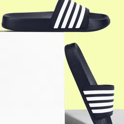 Aqualite Men Striped Sliders-image-25