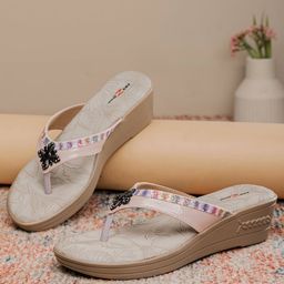 Shezone Embellished Open Toe Comfort Heels-picture-3