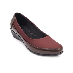 Cindy Round Toe Wedge Heeled Pumps image 1