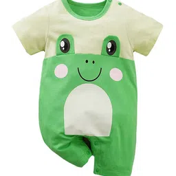 StyleCast Infants Green Graphic Printed Pure Cotton Rompers-image-60