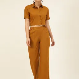 JAVINISHKA Cotton-Linen Crop Shirt & Trouser-picture-19