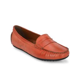 CARLO ROMANO Women Leather Lightweight Penny Loafers-picture-1