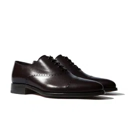 Rapawalk Burgundy Handcrafted Standard Width Leather Oxfords-picture-37