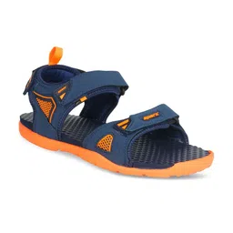 Sparx Men Navy Blue & Orange Floater Sandals-picture-10