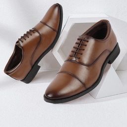 FAUSTO Men Textured Formal Oxfords-picture-49