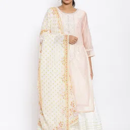 WISHFUL Pink Ethnic Motifs Ethnic Maxi Dress-picture-10