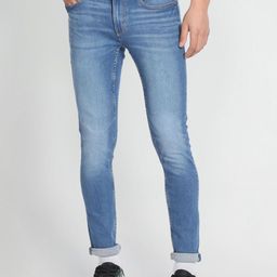 Flying Machine Men Blue Skinny Fit Low-Rise Heavy Fade Cotton Jeans-picture-7