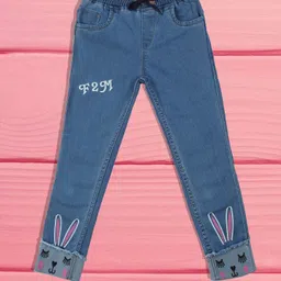 A-Okay Girls Slim Fit High-Rise Low Distress Embroidered Jeans-picture-37