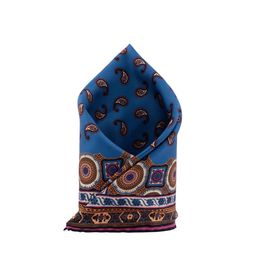 The Tie Hub Men Italian Paisley Print Silk Pocket Square-picture-21