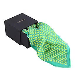 CHOKORE Men Printed Silk Pocket Squares-image-21