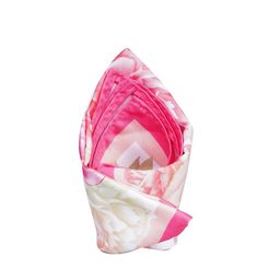 Tossido Men Pink & White Printed Pocket Square-picture-17