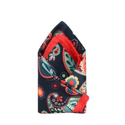 Tossido Men Navy Blue & Orange Printed Pocket Square-picture-16