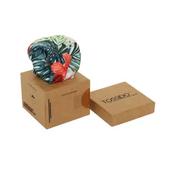Tossido Men Green & Red Printed Tropical Pocket Square-picture-18
