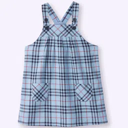 Beebay Girls Checked Cotton Pinafore Dress-picture-50