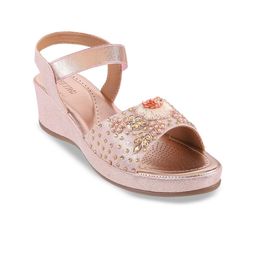 Metro Embellished Open Toe Wedges With Backstrap-picture-6