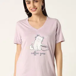 R&B Women Graphic Printed Cotton T-Shirt-picture-44