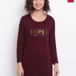 Duchess Women 2 Pcs Cotton Lounge T-Shirts-image-11