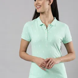 Femmora Women Polo Collar Nautical Pure Cotton T-shirt-picture-31