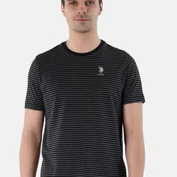 U.S. Polo Assn. Striped Pure Cotton Lounge T-shirts-picture-29